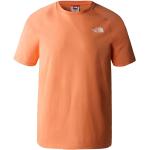 T-shirts The North Face orange Taille XL classiques pour homme 