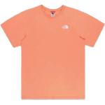 T-shirts basiques de printemps The North Face orange à col rond Taille M 