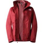 Vestes de ski The North Face Triclimate rouges imperméables respirantes 3-en-1 Taille S look fashion pour femme 