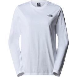 The North Face - Women's L/S Simple Dome Tee - Haut à manches longues - XL - tnf white