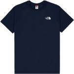T-shirts col rond The North Face bleus à manches courtes à col rond Taille S pour homme en promo 