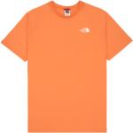 T-shirts col rond The North Face orange à manches courtes à col rond Taille M pour homme en promo 