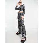 Pantalons skinny The Ragged Priest multicolores à rayures à paillettes Taille XL pour femme en promo 