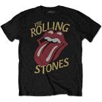 The Rolling Stones Vintage Typeface T-Shirt, Noir