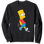 T-shirts noirs à manches courtes Les Simpson Bart Simpson Taille S classiques 