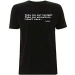 The Smiths T-Shirt Take Me Out Tonight Take Me Anywhere I Don't Care Lyrics Song There is a Light That Never Goes Out - Noir - Medium