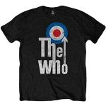T-shirts noirs à manches courtes The Who à manches courtes Taille L look fashion pour homme 