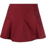 Jupes trapèze rouge bordeaux en viscose minis Taille XS pour femme 