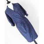 Robes d'été bleus foncé made in France à manches courtes Taille S petite look vintage pour femme 