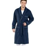 Thermovitex - Robe de Chambre, Unie en courtelle® - Bicolore Bleu - XL