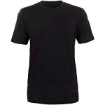 T-shirts Thermowave noirs en laine de mérinos à manches courtes respirants à manches courtes à col rond Taille L look fashion pour homme 