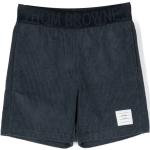 Shorts en velours Thom Browne bleu marine à logo en velours Taille 10 ans look fashion pour garçon de la boutique en ligne Miinto.fr avec livraison gratuite 