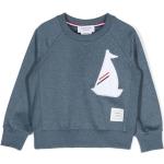 Thom Browne - Kids > Tops > Sweatshirts - Blue -