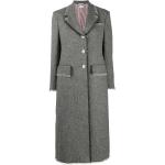 Manteaux en laine Thom Browne gris à rayures à franges à manches longues Taille XL pour femme 