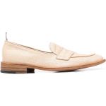Chaussures casual Thom Browne beiges en cuir de veau à bouts en amande look casual pour homme en promo 