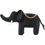 Sacs Thom Browne noirs en cuir de veau à motif éléphants en cuir pour femme 