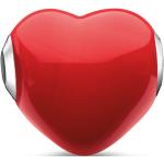 Charms coeur Thomas Sabo rouges en verre romantiques pour femme en promo 