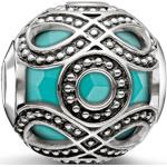 Charms Thomas Sabo turquoise en argent à perles style ethnique pour femme 