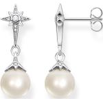 Boucles d'oreilles Thomas Sabo argentées à perles en argent look vintage pour femme 