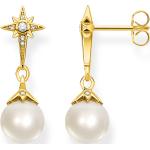 Boucles d'oreilles en perles Thomas Sabo blanches à perles look vintage pour femme 