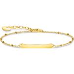 Bracelets à mailles Thomas Sabo jaunes en or jaune personnalisés classiques pour femme 