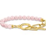Bracelets de perles Thomas Sabo dorés à perles romantiques pour femme 