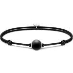 Thomas Sabo Bracelet Karma Secret avec noir bead en obsidienne mate noir