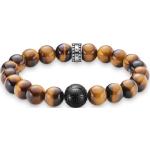 Bracelets de perles Thomas Sabo argentés à perles à motif tigres gravés pour femme 