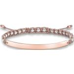 Bracelets de perles Thomas Sabo beiges en argent à perles 18 carats personnalisés look casual pour femme en promo 