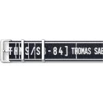 Thomas Sabo Bracelet pour montres nato Code TS style urbain noir noir/ blanc