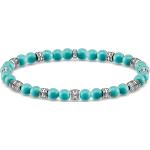 Bracelets de perles Thomas Sabo turquoise en argent à perles pour femme 