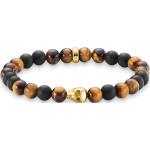 Bracelets de perles Thomas Sabo marron en argent à perles à motif tigres 18 carats look fashion pour femme 