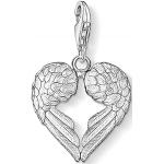 Thomas Sabo Charm Club 0613-001-12 Pendentif-breloque pour femme, ailes formant un coeur en argent Sterling 925