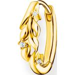 Boucles d'oreilles Thomas Sabo blanches en or jaune en argent pour femme en promo 