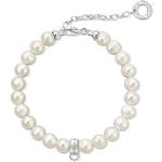 Bracelets en jonc Thomas Sabo argentés en argent à perles look fashion pour femme 