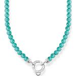 Pendentifs en or Thomas Sabo turquoise en argent à perles gravés look fashion pour femme 