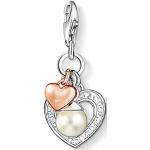 Charms Thomas Sabo Charm Club argentés en argent à perles en or rose 18 carats look fashion pour femme 