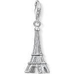 Charms en argent Thomas Sabo Charm Club argentés en argent à motif Tour Eiffel Tour Eiffel look fashion pour femme 