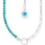 Porte-charms Thomas Sabo turquoise à perles gravés pour femme 