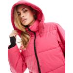 Vestes de ski Threadbare roses à capuche à col montant Taille XXS pour femme en promo 