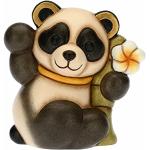 Statuettes Thun multicolores en bambou à motif pandas 