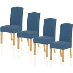 Housses de chaise bleus foncé extensibles 
