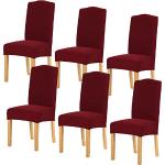 Housses de chaise rouge foncé extensibles 