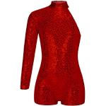 Justaucorps Tiaobug rouges à paillettes look fashion pour fille de la boutique en ligne Amazon.fr 