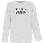 T-shirts Teddy Smith Ticlass blancs à manches longues à manches longues à col rond Taille XL look fashion pour homme 