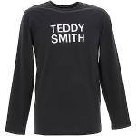 T-shirts Teddy Smith Ticlass blancs à manches longues à manches longues à col rond Taille L look fashion pour homme 