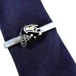 Pinces cravates de soirée argentées Seattle Seahawks pour homme 