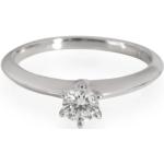 Bagues de fiançailles en diamant Tiffany & Co. grises en platine en diamant seconde main 
