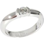 Bagues de fiançailles en diamant Tiffany & Co. grises en platine en diamant seconde main 