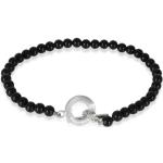 Bracelets de perles Tiffany & Co. gris en argent à perles en onyx seconde main pour femme 